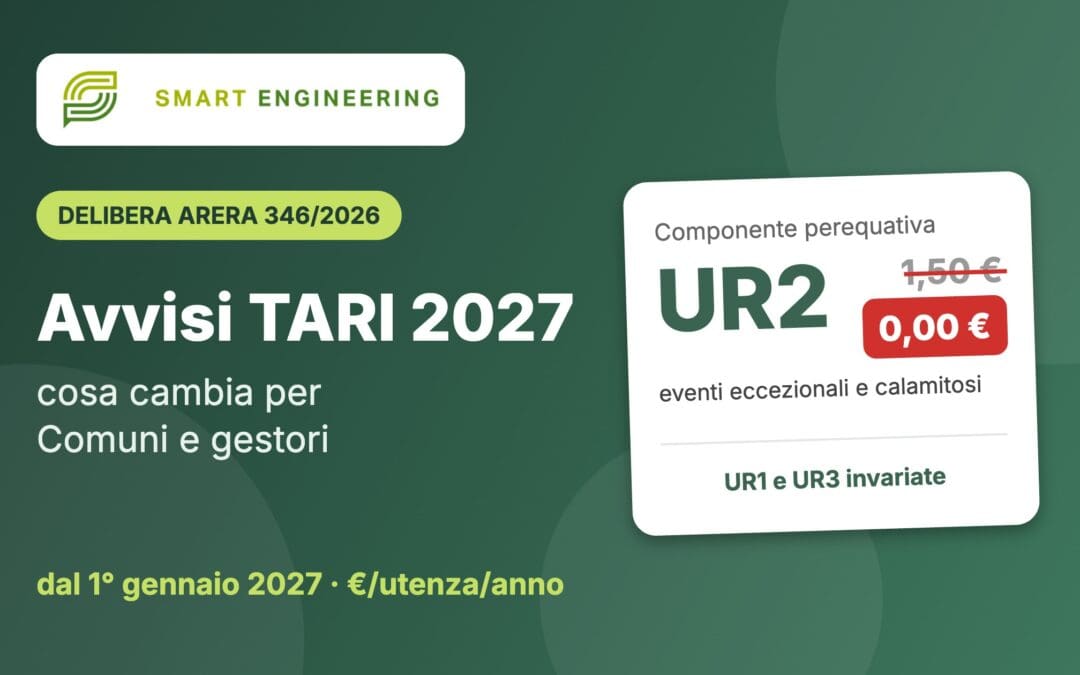 Perequazione rifiuti: dal 2027 si azzera la componente UR2. Cosa cambia nella TARI (Delibera ARERA 346/2026)